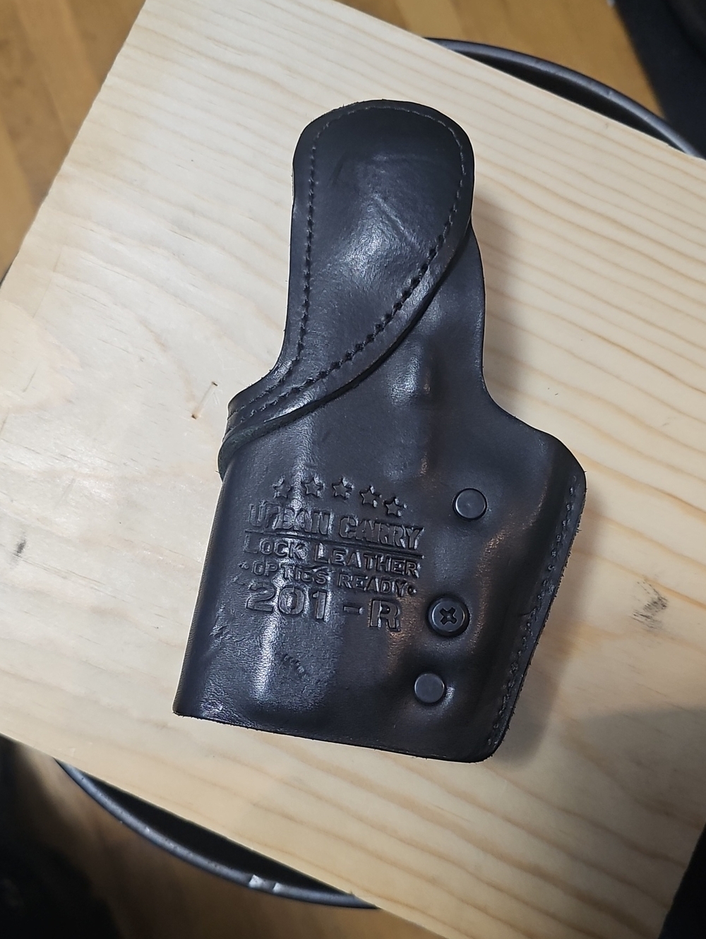 Black Leather G43x Inside-the-Waistband Holster - 201-R Style Urban C-arry